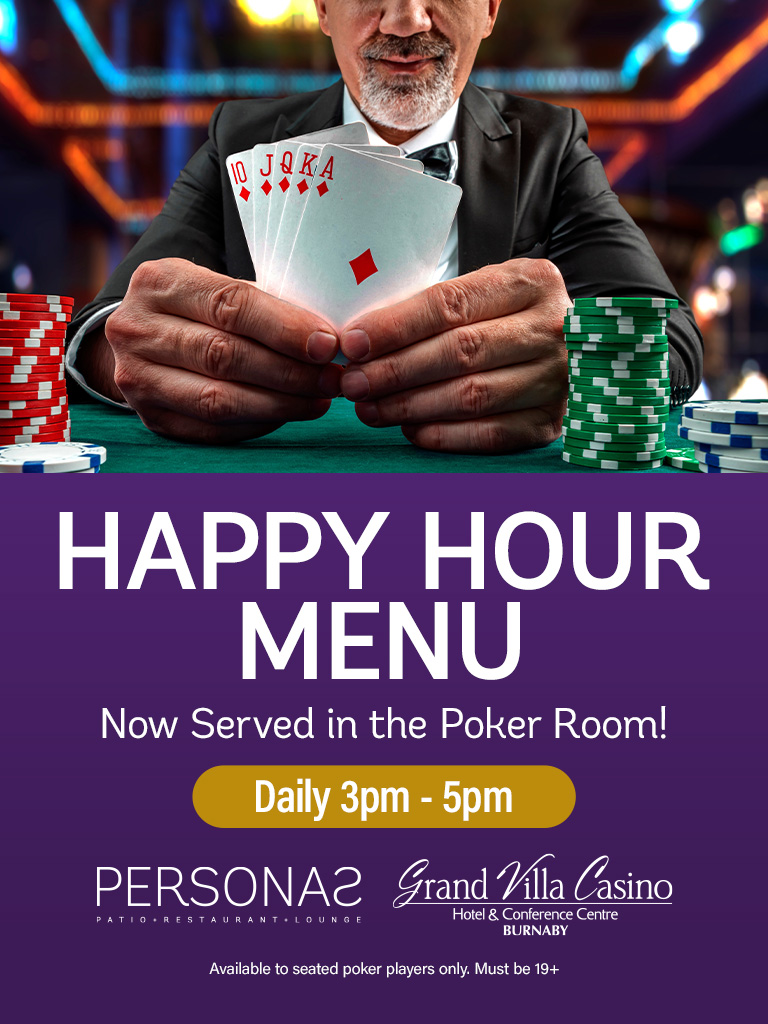 Personas Happy Hour Menu