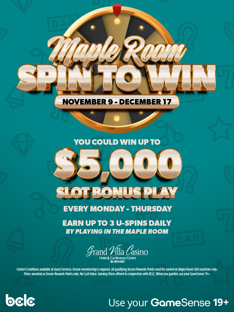 Maple Room Spin to Win