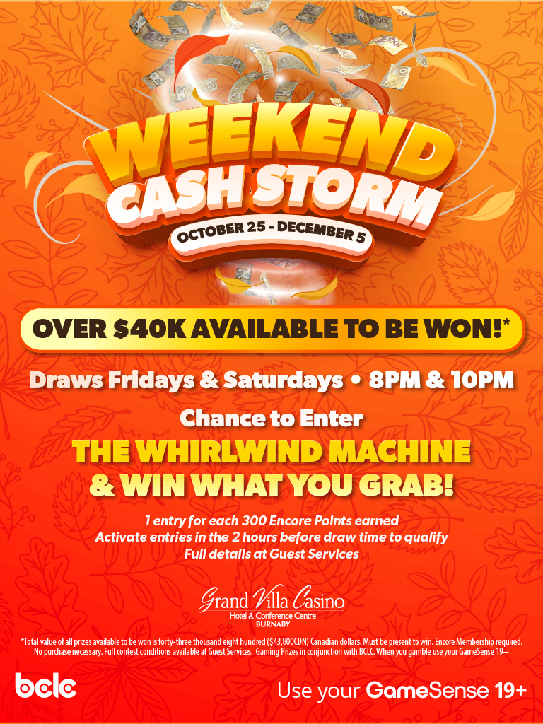 Weekend Cash Storm